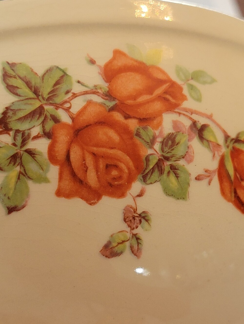 Vintage Universal Cambridge Oven Proof American Beauty Rose Bowl 1940s USA - Picture 4 of 16